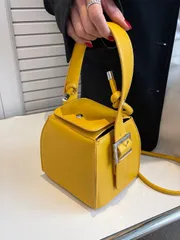 バッグ レディース ハンドルバッグ ミニ バックル詳細 スナップボタン バケットバッグ