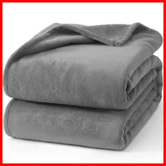 【数量限定】毛布 セミダブル ブランケット もうふ Hansleep 160x200cm マイクロファイバー 柔らかく肌触り フランネル 洗える 軽量 静電防止 四季適用 (160x200グレー)