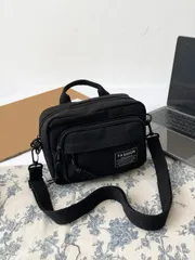 バッグ レディース ハンドルバッグ スローガン パッチデコレーション スクエアバッグ