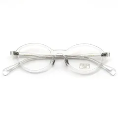 未使用 EYEVAN7285 アイヴァン7285 メガネフレーム MODEL.371 日本製 バレルシェイプ 1PINカシメ 211 ブルークリスタル 61005393