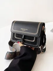 バッグ レディース ショルダーバッグ ファッショナブルな女性用ハンドバッグ、多用途な新しいクロスボディバッグ、カジュアルなカラーブロックデザイン、小さな四角いバッグ、幅広いストラップ、パーティー、デート、学校、アウ
