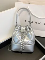 バッグ レディース ハンドルバッグ チェーンストラップ付き レディース バケットバッグ、ファッション ショルダーバッグ