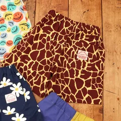 《新品》F.O.KIDS ハーフパンツ 4分丈 80㎝～120㎝ ブラウン 子供服 半ズボン 夏 R323145