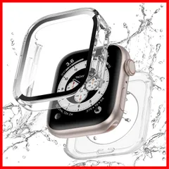 【特価商品】2 in ケース 1 45mm 前後の保護 対応 7 二重構造 8 耐衝撃 9 Series iWatch Watch 一体型 Apple ケース カバー 防水 45mm アップルウォッチ クリア Kawoco