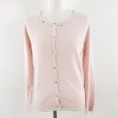 ジャイロ JAYRO MOTOMACHI ニットカーディガン 長袖 ピンク M *A444