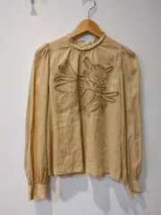 M20　Rachel Comey　レイチェルコーミー　トップス　ベージュ　刺繍　麻100%　サイズ2のサムネイル