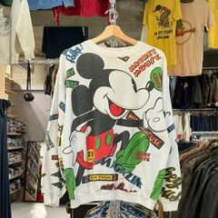 Cotton On/ミッキーマウス バックプリント ロンT【S】長袖 コラボ 