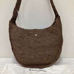 希少カラー HELEN KAMINSKI ラフィア ハーフムーン ワンショルダー