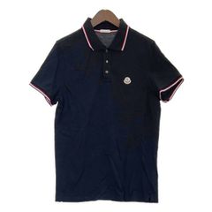 Moncler ポロシャツ ネイビー Mサイズ - メルカリ