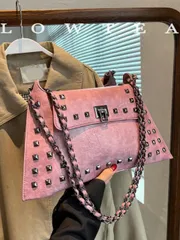 バッグ レディース ショルダーバッグ 1個 無地 PUレザー ハンドバッグ ロック付き、ファッショナブルなショルダーバッグ ショッピング、デート、女性へのギフト、オフィス、学校、仕事、ビジネスに最適