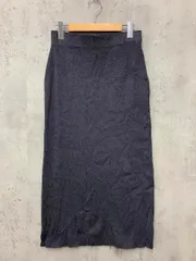 any FAM エニィファム オンワード樫山 バックスリット ニット ロング スカート size3/チャコールグレー ■■ レディース