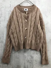 ABITOKYO アビトーキョー ケーブルニット カーディガン sizeM/ベージュ ◆■ レディース