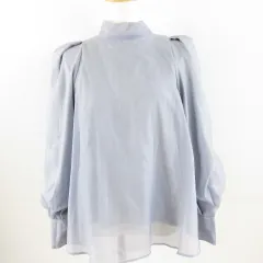 イング INGNI カットソー シアー 長袖 青 M *A48