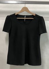 美品♡フォクシー チューリップトップス フレンチスリーブ ブラック