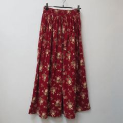 美品 KENZO ケンゾー 花柄 巻きスカート ラップスカート ブラウン M