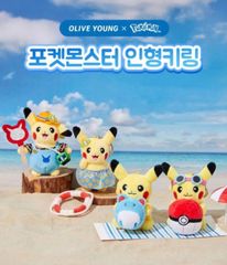 韓国限定 OLIVE YOUNG ピカチュウぬいぐるみポケモン ショッパーつき