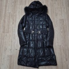 極美品⭐️BEATRICE チャコールグレー FOXダウン90%コート光沢38/M 