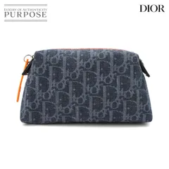 ディオール　Dior フライトライン　デニム　バニティポーチ　化粧ポーチ 2026年最新】ディオール デニム ポーチの人気アイテム - メルカリ