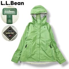 엘 엘빈 LLBean 고어 텍스 GORE-TEX 나일론 재킷 마운틴 파커 점퍼 윈드 브레이커 안감 메쉬 M 라이트 그린 레이디스