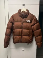 レディース 海外モデル THE NORTH FACE ザノースフェイス Nuptse(ヌプシ) ブラウン Sサイズ