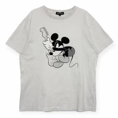 90s USA製 ミッキー グーフィー 両面プリント M Tシャツ モノトーン