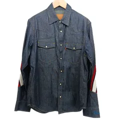 LEVI’S リーバイス × FACETASM ファセッタズム ウエスタンシャツ デニムシャツ 長袖 Mサイズ ブルーのサムネイル