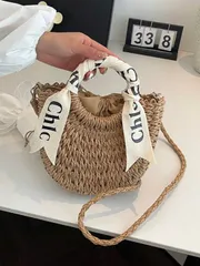 バッグ レディース ハンドルバッグ ファッション女性用ハンドバッグ 1個、クロスボディバッグ、ショルダーバッグ、ウーブンバッグ、ビーチバッグ、傷に強い素材でお買い物、デート、パーティー、通勤に適して、洗練されたエレ