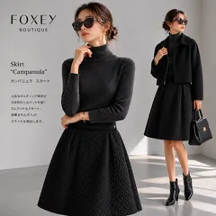 FOXEY　キルティングスカート　クロスフレア　ブラックブラック　42 2026年最新】foxey キルティングスカートの人気アイテム - メルカリ