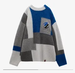 ZARA x ADER ERROR パッチワーク オーバーサイズ ニット セーター マルチカラー Adererrors-m