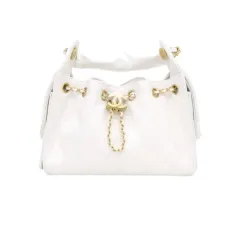 未開封新品) CHANEL シャネル 25バッグ ミニ 白 フルセット