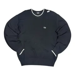 (即納) FILA フィラ Classic ブラック ニット スウェットのサムネイル