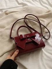 バッグ レディース ショルダーバッグ 軽量で実用的な ビジネス&レジャー ファッションリボンシンプルなハンドバッグ 2024年新作 多機能 洗練された小さな四角いショルダーバッグ、若い女性、女子大学生、新社会人、オ