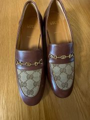 GUCCI 22AW 699187 ホースビット GG柄 ブラウン サンダル - メルカリ