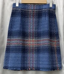 DOUBLE STANDARD CLOTHING ダブルスタンダードクロージング スカート 38 青系 ブルー系 チェック柄