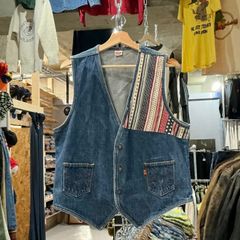 Levi's usa製 80s デニムベスト カスタム ダメージ加工 - メルカリ