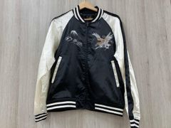 ジャックローズ スカジャン リバーシブル メンズLサイズ ブルー