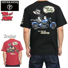 NEVER MIND ネバーマインド トムとジェリー TJN-2619 半袖Ｔシャツ バイクトム 天竺半袖TEE トップス メンズ tjn-2619のサムネイル