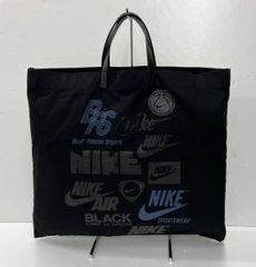 ○ブラック コムデギャルソン○NIKE ナイキ ロゴ バッグ - メルカリ