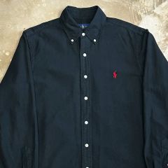 現行】Ralph Lauren ビッグポニー B/D シャツ ブラック 日本 - メルカリ