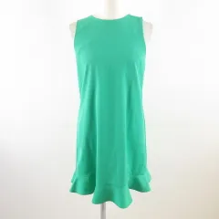ザラ トラファルック ZARA Trafaluc ワンピース ミニ ノースリーブ 緑 XS *T895
