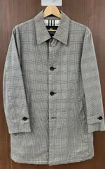 BURBERRY BLACK LABEL／ステンカラーコート／BMA19-712-05／グレンチェック／Mサイズ／メンズ