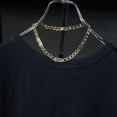 チャンキー リンクチェーン 太角 ヴィンテージ ネックレス ゴールド 