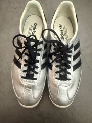 adidas アディダス STADT 23.0cm シルバー 銀 黒 スニーカー - メルカリ