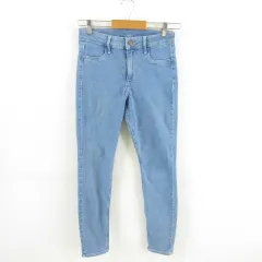 エイチ&エム H&M スキニーデニムパンツ ジーンズ ロング ストレッチ 青 36 *A743