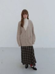 Ameri UND DRAPE CHECK SKIRT vintage - メルカリ