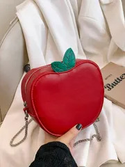 バッグ レディース ショルダーバッグ シンプルなファッション 多機能 個性的な フルーツチェーン付き レディースハンドバッグ