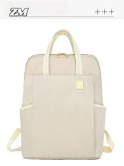 Women's Waterproof Oxford Cloth Backpack, Laptop Bag, Travel, Office Bag, Large Capacity Commuter Bag, Lightweight, with Ribbon, Suitable for Girls, Women, Students, and Professionals, for Work and Business.