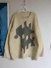 Yohji Yamamoto ヨウジ ヤマモト　ダメージクルーネックニット値下げ Yohji Yamamoto ヨウジ ヤマモト ダメージクルーネックニット値下げ