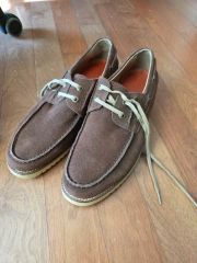 Russell Moccasin デッキシューズ スエード ブラウン - メルカリ
