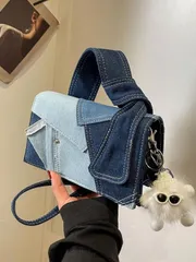 バッグ レディース ハンドルバッグ ファッショナブルで人気のレトロスタイルのカラーブロックハンドバッグ、コントラストカラー、多機能フラップ、軽量調節可能な肩掛けストラップ、カジュアルでシンプルなショルダーバッグ、通